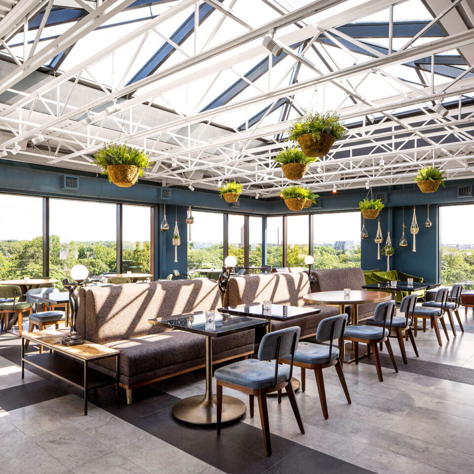 Broadview Hotel Toronto | Daylight shining through the solarium rooftop at the Broadview Hotel | Homes Almanac