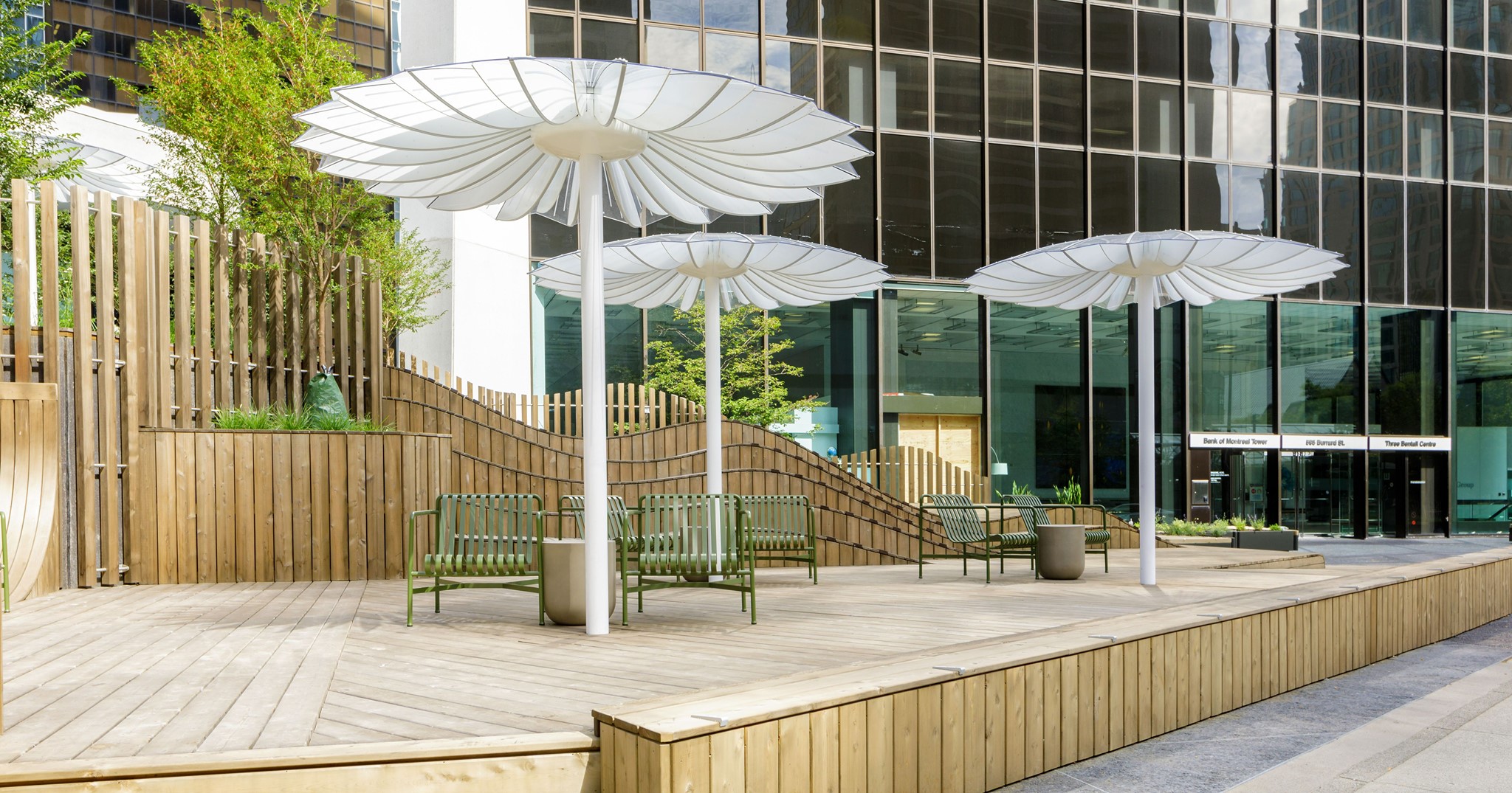 Dunsmuir Patio Vancouver | Photo of mushroom lights | Homes Almanac