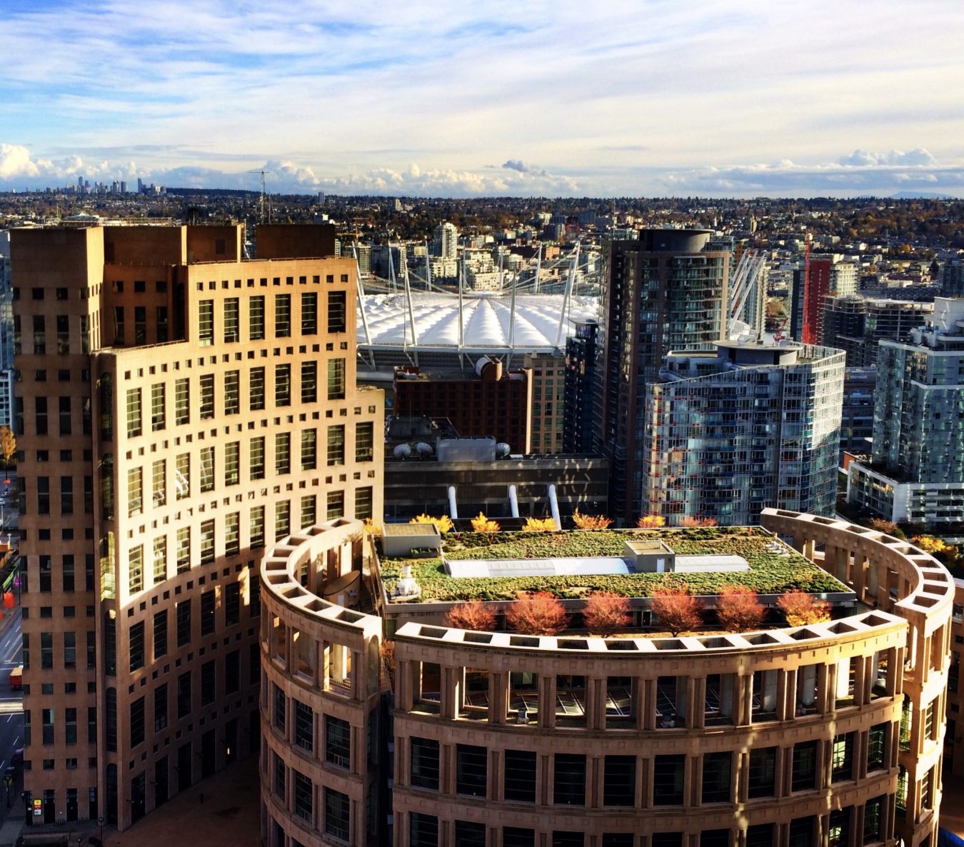Vancouver Public Library Central Branch | Photo of rooftop patio | Homes Almanac