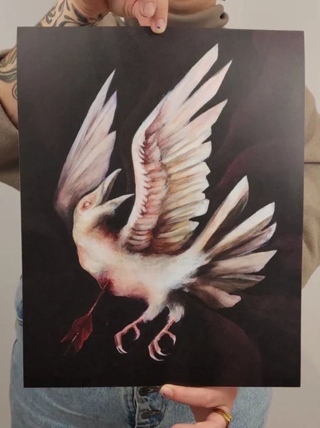 Bebop Ink Vancouver | Testament of Martyrdom print by Hex Ezra for sale at Bebop Ink Vancouver | Homes Almanac