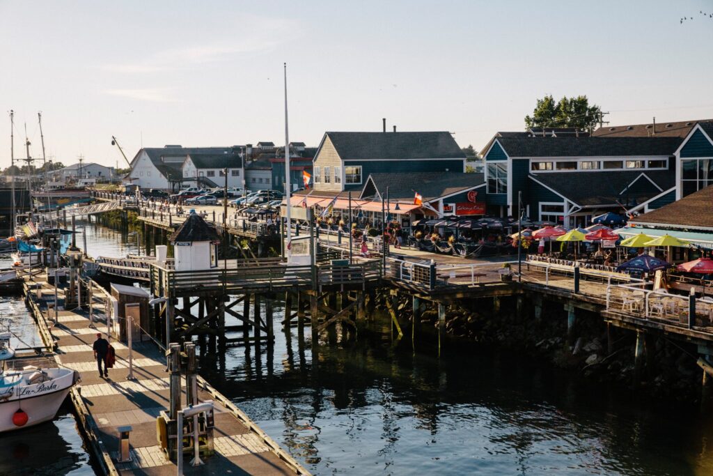 Steveston Japanese Canadian history | Steveston Village fisherman's wharf during sunset | Homes Almanac