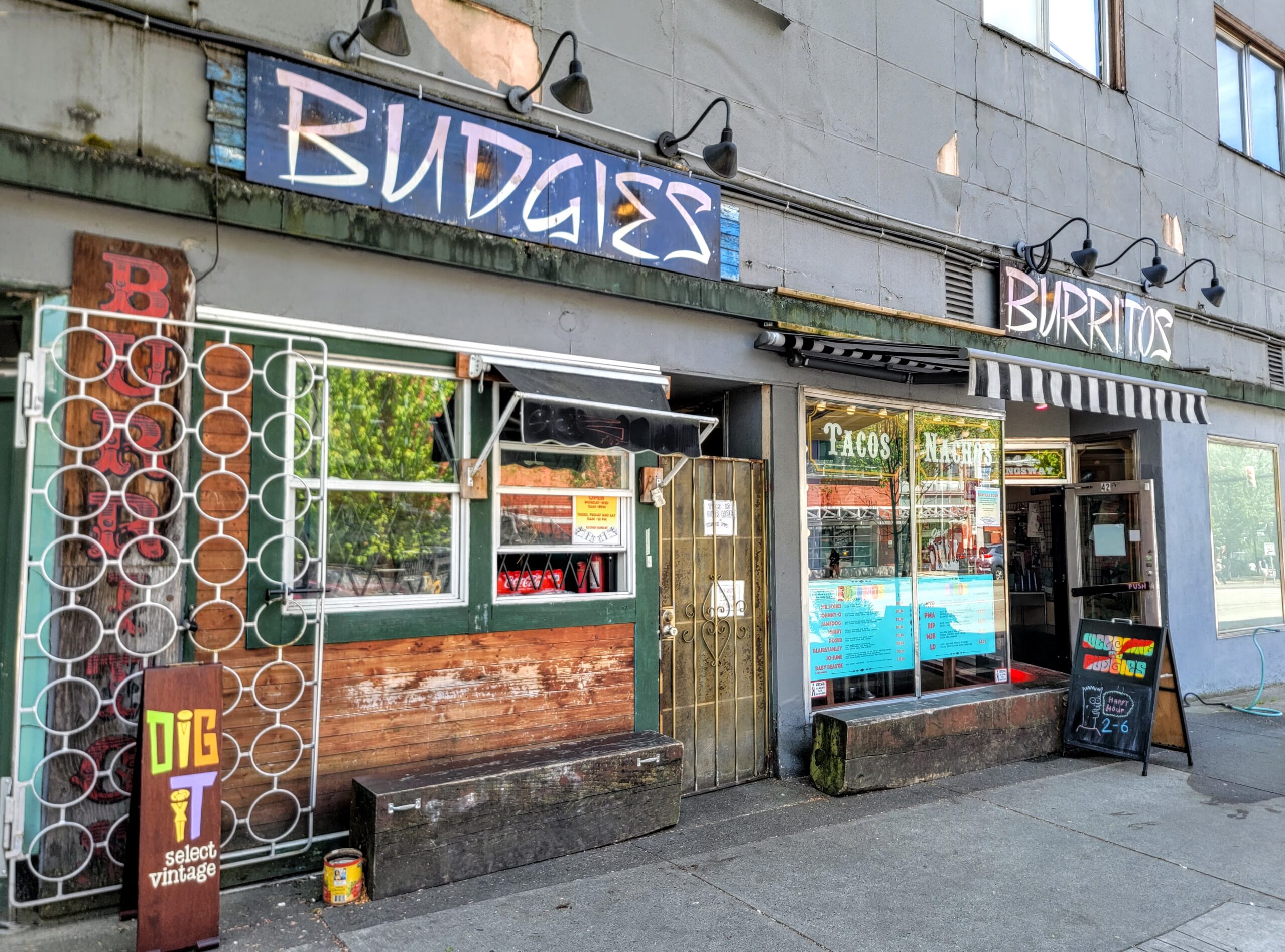 Budgies Burritos Vancouver | The outside of the restaurant | Homes Almanac