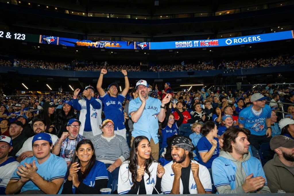 Where to watch the blue jays game | Blue Jays fans at Rogers Arena | Homes Almanac