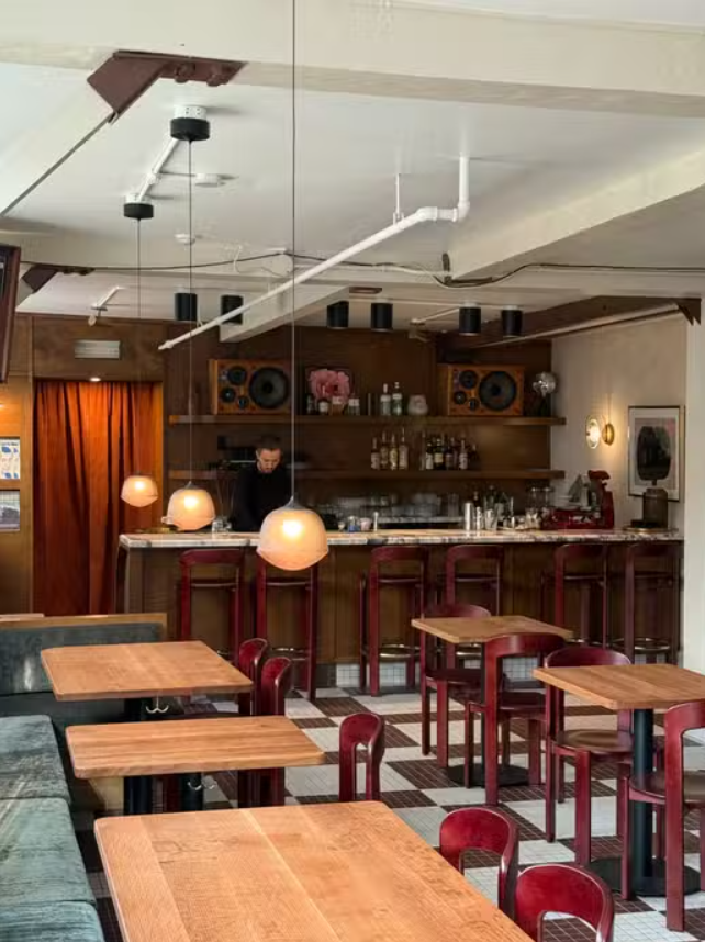 The interior seating and bar at Osteria Otto restaurant | Osteria Otto Mount Pleasant | Homes Almanac